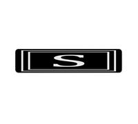 Letrero de metal personalizado con letra S con monograma para decoración de pared, letreros de garaje para puerta de patio, oficina, escritura, nombre familiar, póster artístico, regalo para baño, 4 x