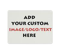 Letrero de metal personalizado Señalización personalizada-Placa Decoración de la casa - Letreros de pared de hojalata personalizados Decoración con logotipo de texto de imagen