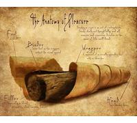 Letrero de metal retro de 14 x 20 cm con la anatomía del placer, póster para fumadores de cigarros, regalos para hombres, decoración de cueva, regalos divertidos para padres, decoración de pared