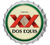 Letrero de metal retro decorativo con tapas de botella, letreros de metal para decoración de pared, cueva, garaje, bar, decoración de pared, letrero de metal vintage de 13.8 pulgadas