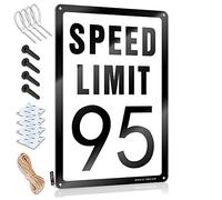 Letrero de metal sarcástico con texto en inglés «Beer Decorations For Man Cave Speed Limit» (20 x 30 cm)