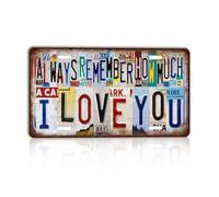 Letrero de metal vintage Always remember how much I love you partner para