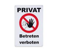 Letrero de metal vintage con símbolo de mano prohibida para cafetería, bar, pub, decoración de pared del hogar, póster de metal de 8 x 12 pulgadas