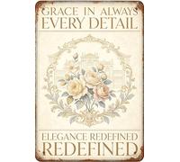 Letrero de metal vintage con texto en inglés "Angels Don't Always Have Wings Sometimes They Have Whiskers", 20.3 x 30.5 cm, retro amante de los gatos, placa floral rústica para el hogar, dormitorio