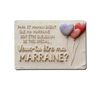 Letrero de metal vintage con texto en inglés "Dad And Mom Say That My Godmother Must Be Someone Very Special Will You Be My Godmother", para decoración de pared interior y exterior, póster de metal