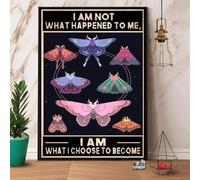 Letrero de metal vintage con texto en inglés "I'm not the kind of person that happens to me. I am the one I choose - Letrero de metal vintage de aluminio para decoración de pared para el hogar, café