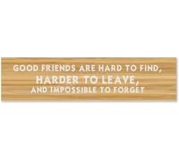 Letrero de metal vintage primitivo con texto en inglés "Good Friends Are Like Stars You Don'T Always See Them, But You Know They'Re Always There There - Letrero colgante de madera para hombres y