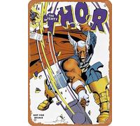 Letrero de metal vintage retro The Mighty Thor Issue 337 Beta Ray Bill Comic Book Poster Home Bar Pub Garage Decor Gifts Home Wall Art Decor 8x12 Inch
