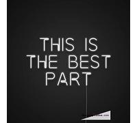Letrero de neón con tubo LED "This Is The Best Part", hecho a mano, para decoración de pared, PVC, 14 x 17 pulgadas
