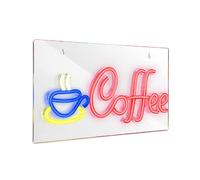 Letrero de neón de café con alimentación USB, luz LED para acampar, decoración de pared, restaurante, hotel, bar, boda, fiesta - 01