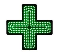 Letrero de neón de cruz verde para interiores con cadena, 3 modos intermitente/intermitente general/siempre encendido, letrero LED acrílico para clínica