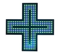 Letrero de neón de cruz verde para interiores con cadena, 3 modos intermitente/intermitente general/siempre encendido, letrero LED acrílico para clínica