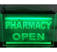 Letrero de neón de farmacia, farmacias personalizadas, luces LED nocturnas, letrero luminoso para colgar en la pared, luces de neón alimentadas por USB con interruptor,Rgb,60x40cm