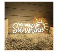 Letrero de neón Eres mi para sol para letrero de neón, luz LED alimentada por para USB para bodas, hogares, guarderías(50x23cm)