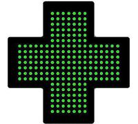 Letrero de Neón LED con Cruz de Dispensario, Lámpara En Forma de Cruz de Farmacia, 13,7'' X 13,7'', 3 Modos: Siempre Encendido, Intermitente Y Intermitente General, para Decoración, Tienda Colectiva