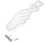 Letrero de Neón LED con Forma de Corazón para Pared de Dormitorio