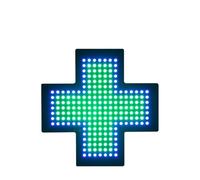 Letrero de neón LED con forma de cruz for farmacia, lámpara con letrero de cruz for farmacia, 3 modos: encendido fijo, intermitente e intermitente continuo, letrero for droguería.(Multi-colored)
