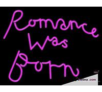 Letrero de neón LED con tubo de romance nació hecho a mano, lámpara de neón para decoración de pared, PVC, 14 x 17 pulgadas