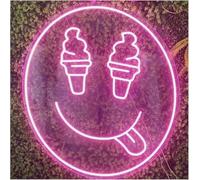 Letrero de neón Letrero de neón "Haz lo que amas, borracho amor", para cumpleaños