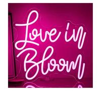 Letrero de neón Letreros de neón, luces decorativas, amor en flor para dormitorio