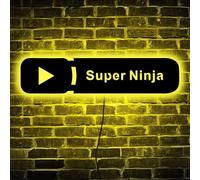 Letrero de neón personalizado de YouTube, letrero de neón con nombre de YouTube, decoración de juegos, regalos de jugadores, regalo para hombre, decoración de influencers de redes sociales