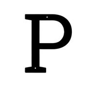 Letrero De Número Casa Metal Moderno, Placa Dirección Impermeable, Decoración Letras for Puerta Pared Al Aire Libre O Calle, 5/6 Pulgadas, 1 Ud(P,5inch)