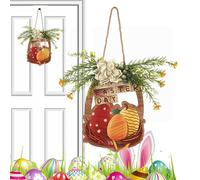 Letrero de Pascua para porche, decoración de temporada de madera, letrero de decoración de primavera, para propietarios de viviendas, oficina, apartamento, cafetería, iglesia, escuela, porche