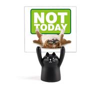 Letrero de perro Upside Art Deco Fashion Memo Holder Cartoon Black Cat Stand Decoración