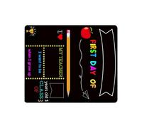 Letrero de pizarra borrable de doble cara para el primer y último día de jardín de infantes, mensaje de pizarra borrable para maestros de preescolar, organización del aula