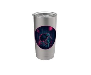 Letrero de primavera de Kiwi Rainy City Vaso térmico de acero inoxidable de doble pared