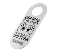 Letrero De Puerta - No Molestar De Madera, Decoración Cuarto Niño Adolescente | Cartel Juego En Progreso Para Oficina Sala Estudio Añadiendo Estilo Gamer Cualquier Habitación