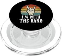Letrero de Rock con Texto en inglés I'm with The Band PopSockets PopGrip para MagSafe