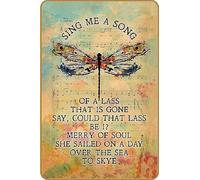 Letrero decorativo de pared con texto en inglés "Sing Me a Song of a Lass Outlander", regalos para mujeres (519)