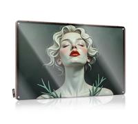 Letrero decorativo para bar con texto en inglés "Whispering Leaves: A Dreamy Portrait Of Serenity" (20 x 30 cm)