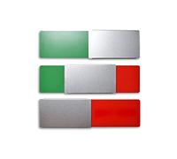 Letrero Deslizante Libre/Ocupado, Modelo Style: Neutro sin texto/verde&rojo 175x50mm - Diseño Made in Germany - Sin marco con deslizador metálico - 2 almohadillas adhesivas de la reconocida marca 3M