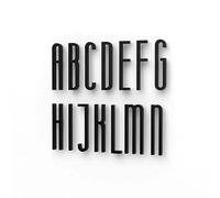 Letrero digital de letras del alfabeto para puerta, 1 pieza autoadhesiva para casa, 8/10 cm, acrílico para decoración de pared, villa, hotel, dormitorio (letra D, 8 x 2 cm)