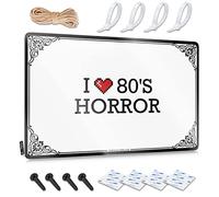 Letrero divertido con texto en inglés "I Love 80's Horror Girly Aged" (30 x 40 cm)