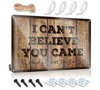 Letrero divertido de café con texto en inglés "I Can't Believe You Came That'S What She Said - Letrero decorativo para pared de hombre pequeño (20 x 30 cm)