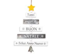 Letrero en Italiano de Navidad Tanti auguri di Buon Natale