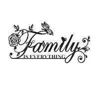 Letrero familiar para decoración de pared para sala de estar, letrero de palabras "Family Is Everything"