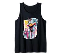 Letrero gráfico con diseño gráfico de Personajes Pop de Flamingo Peace Graffiti Camiseta sin Mangas