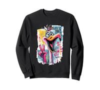 Letrero gráfico con diseño gráfico de Personajes Pop de Flamingo Peace Graffiti Sudadera