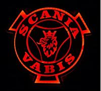 Letrero interior LED 24V para camioneros roja 55cm