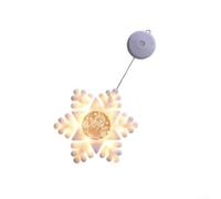 Letrero LED ABS para ventana de día festivo, 42 cm, brillo blanco (copo de | Diseño clásico de Feliz Navidad, brillo suave y brillante, crea un ambiente festivo cálido para el hogar o escaparates