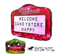 Letrero LED de club con control remoto, cambio de color instantáneo, letras antipérdida, marco reforzado, acrílico inastillable, batería dual para un largo tiempo de funcionamiento, tamaño grande