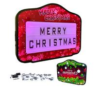 Letrero LED de club con control remoto, cambio de color instantáneo, letras antipérdida, marco reforzado, acrílico inastillable, batería dual para un largo tiempo de funcionamiento, tamaño grande