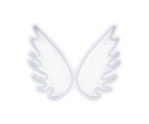 Letrero LED de neón blanco PVC luces alas de ángel accesorio decorativo Gabriel