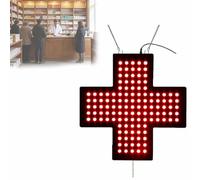Letrero LED de neón con cadena para colgar, lámpara de letrero dispensario interior, 3 modos, siempre encendido, intermitente, intermitente general, fácil de colgar, luz brillante para tienda o