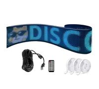 Letrero LED Desplazable: Texto, Patrón Y Animación Personalizados, Brillo Ajustable, Aplicación Y Conexión Inalámbrica | Tablero De Pantalla LED Flexible For Hoteles Y Conciertos(176.2*19.2cm)