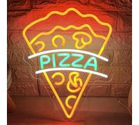 Letrero LED Snack Letreros de neón Comida Luces LED Tienda Pared Lámparas decorativas de palomitas de maíz Pizza Hamburguesa Tacos Decoración Luz USB Brillo ajustable